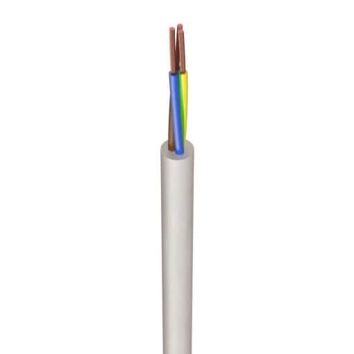 Picture of 1.5mm² 3 Core Heat Resistant White Flex Cable | Cut Length Priced Per Metre