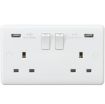 Picture of Knightsbridge CU9904 Socket 2G Dual USB Charger