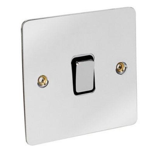 Picture of CED 10amp Intermediate Switch Chrome Black Inserts