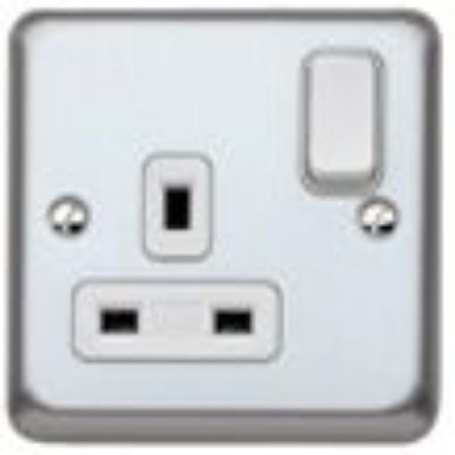 Picture of Socket 1 Gang Switched Double Pole Flush