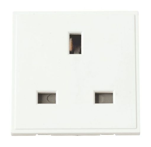 Picture of Click MM010WH Socket 1Module 13A White