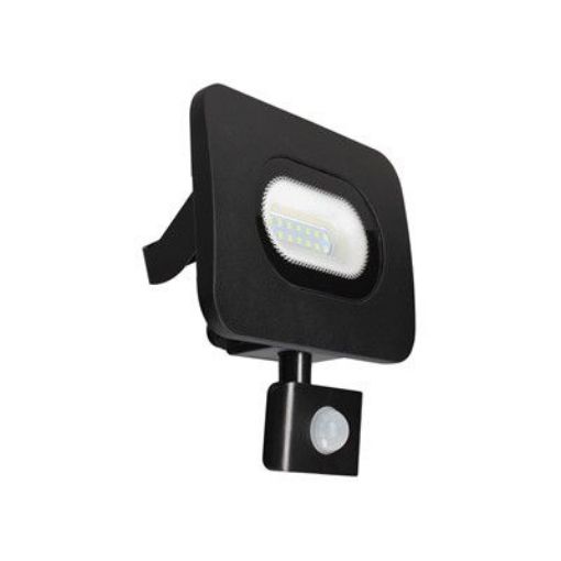 Picture of Meridian 10w 800lm PIR 6500k Slim Curve Floodlight