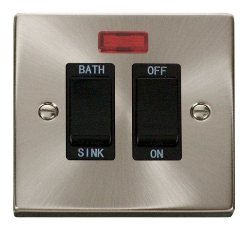 Picture of Click VPSC024BK Switch Double Pole Sink 20A Satin Chrome