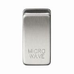 Picture of Knightsbridge Modular Switch cover "marked MICROWAVE" - brushed chrome