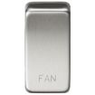 Picture of Knightsbridge Modular Switch cover "marked FAN" - brushed chrome