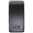 Picture of Knightsbridge Modular Switch cover "marked HOB" - matt black