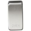 Picture of Knightsbridge Modular Switch cover "marked OVEN" - brushed chrome