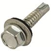 Picture of Olympic Fixings 5.5 X 25 Hexagon Head Washered Self Drill Screw BZP - Light Section 200 Pcs
