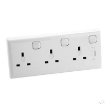 Picture of Axiom CEDCS1-3 Converter Switched Socket 1 Gang to 3 Gang | CEDCS1/3