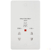 Picture of Niglon P-DVSS Shaver Socket Dual Volt Profile 20VA 115/230V White | PDVSS