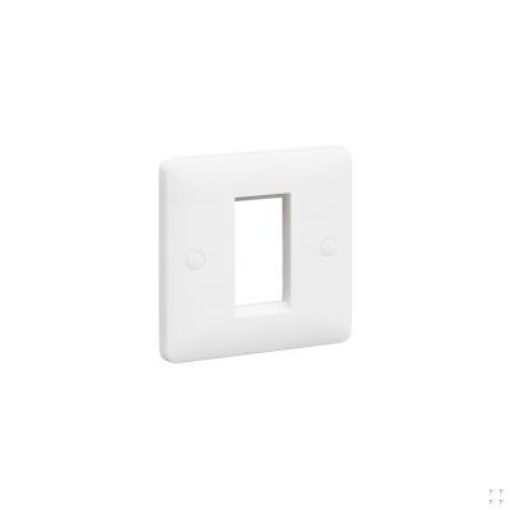 Picture of MK Electric Frontplate 1M Euro White | MB181WHI