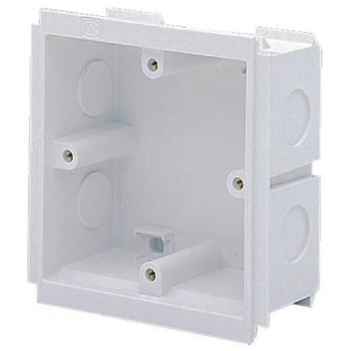 Picture of MK Electric - Cable Management Box 1 Gang Prestige 2com 25mm White PVC-U | VTS6025WHI