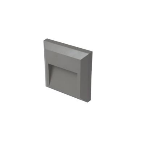 Picture of Robus Wall Light Twilight Square LED IP65 1W Grey 3000K | RTW0130SQ-24