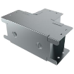 Picture of Unitrunk Tee Sharp 1 Compartment with Outside Lid & Coupling QuickFix 50x50mm Steel Pre-Galvanised | SOT22