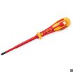 Picture of CK Screwdriver Slim Pozidriv VDE Dextro VDE PZ1x100mm Molybdenum-Vanadium Steel | T49243-1