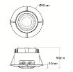 Picture of Timeguard Controller Security Light Ceiling Flush with PIR IP44 LED 250W 2000W 8m 360Deg White | SLFM360N