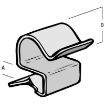 Picture of Britclips Clip Cable Run Flange CR210 Pk=25 2-7mm Spring Steel Type CS70 | EP52021104