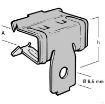 Picture of Britclips Beam Clip BC250 Pk=25 5-9x21x6.5mm Spring Steel Type CS70 | EP50020009