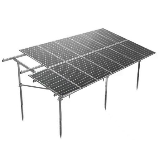 Picture of Enerack 16 Panel Ground Solar Mounting System (Portrait) 2x8 Panels | 1762x1134x30mm